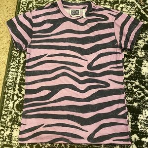 Reclaimed Vintage Purple Zebra Tee